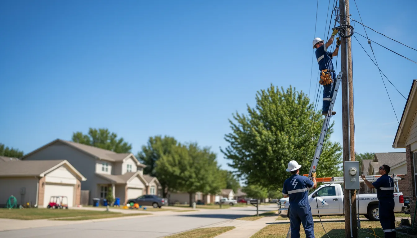 Residential electrician providing installation services in Willow, OK